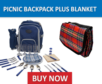 Picnic Backpack (29pcs/set) + Picnic Blanket